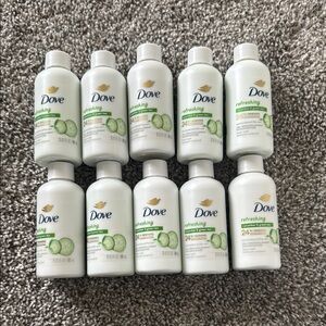 Travel Size Dove Refreshing Cucumber Body Wash Set